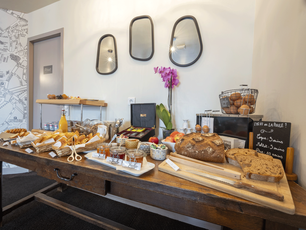 Hôtel Accostage - La Rochelle - Buffet petit-déjeuner